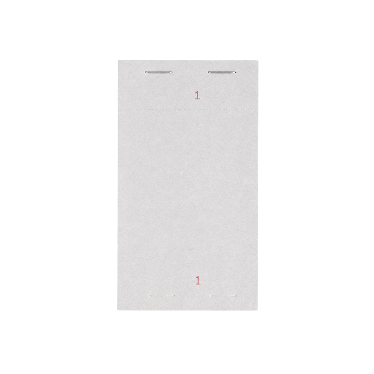 Pack of 50 76mm x 140mm Plain White Numbered Service Pads