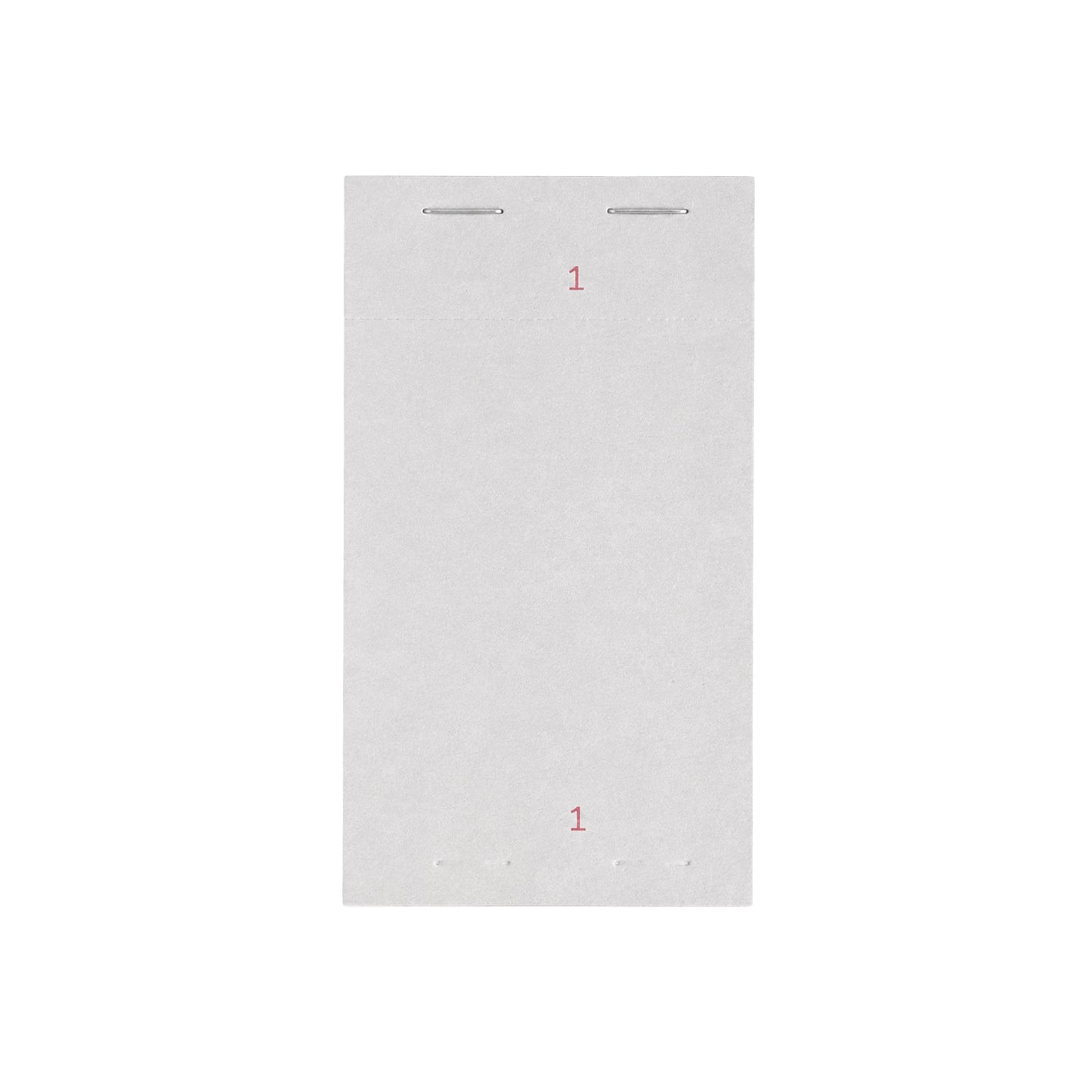 Pack of 10 95mm x 165mm Plain White Numbered Service Pads
