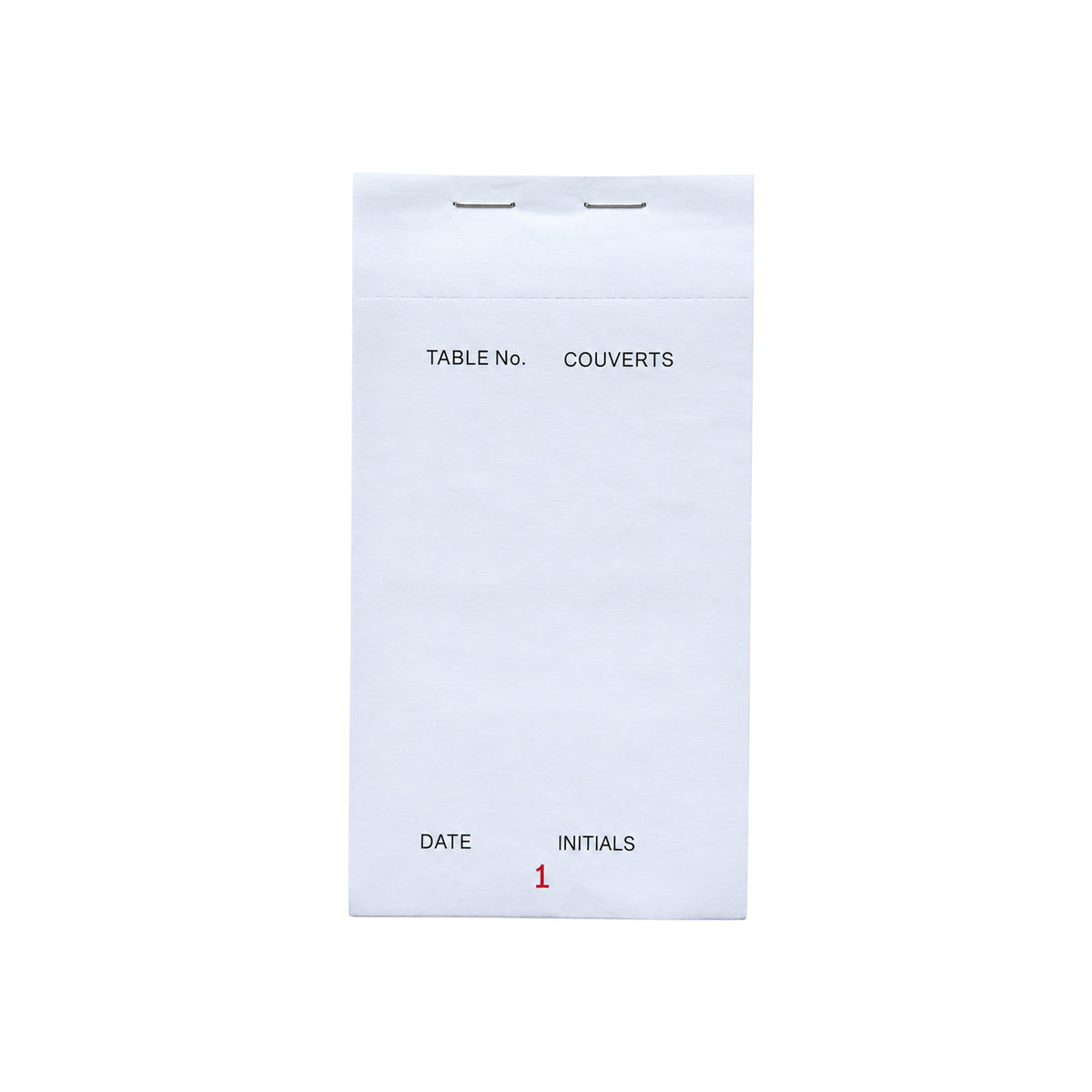 Pack of 50 95mm x 165mm White Duplicate NCR Restaurants Service Pads