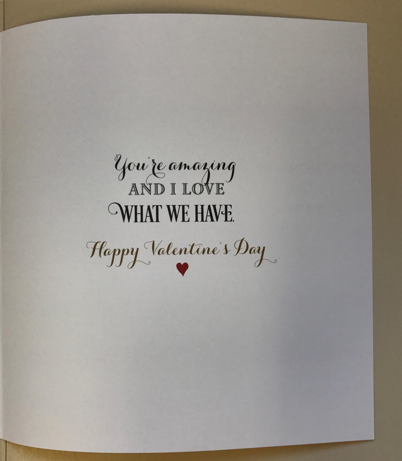 For The One I Love Classic Black And Gold Valentine's Day Card 