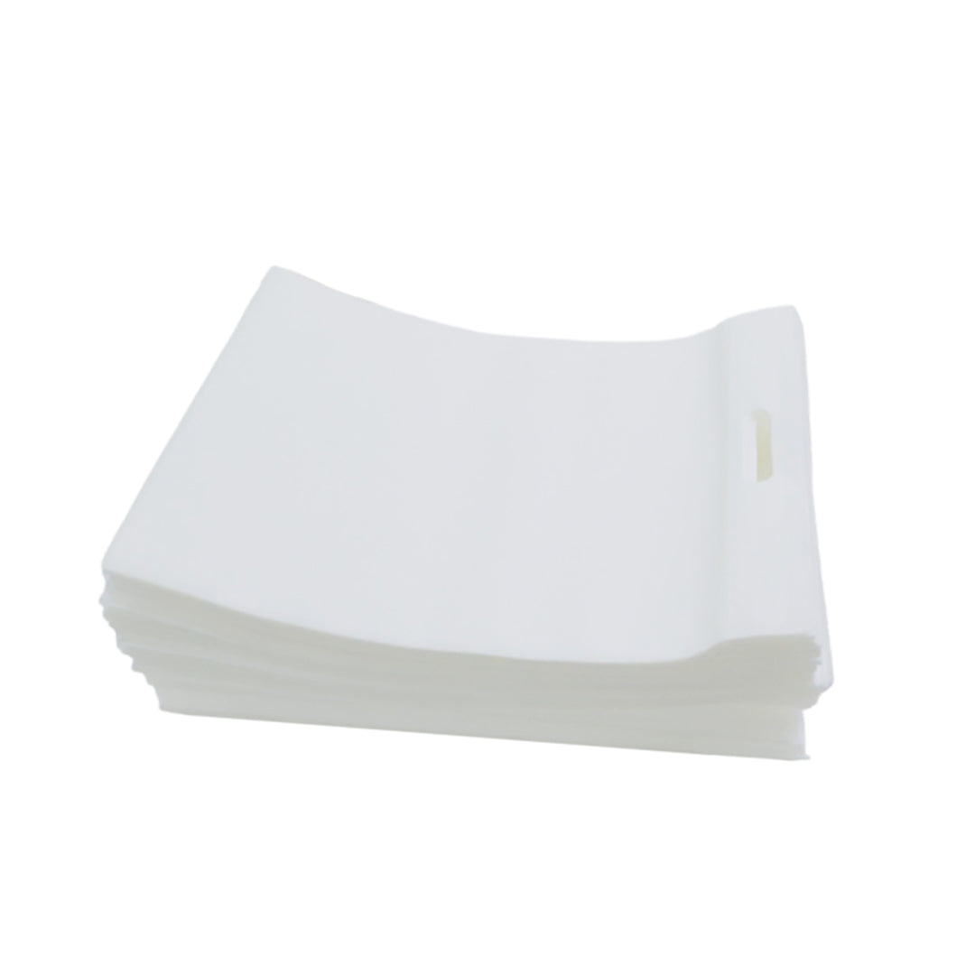 Pack of 50 White Coloured 50x40cm Non-Woven Patch Handle Bags