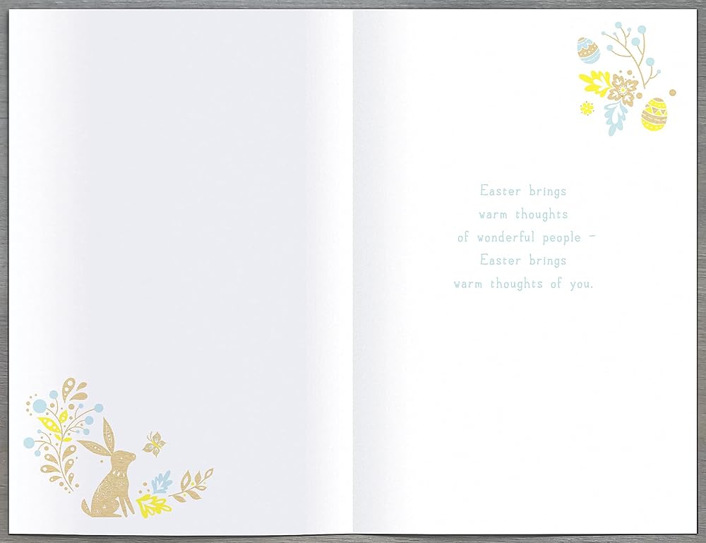 Bright Days Bunny and Egg Design Easter Card