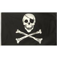 Jolly Roger Flag 5ft X 3ft