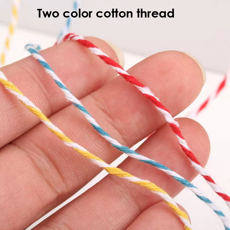 5m Raffia Craft Assorted Colours Cotton Thread String– Shop Inc