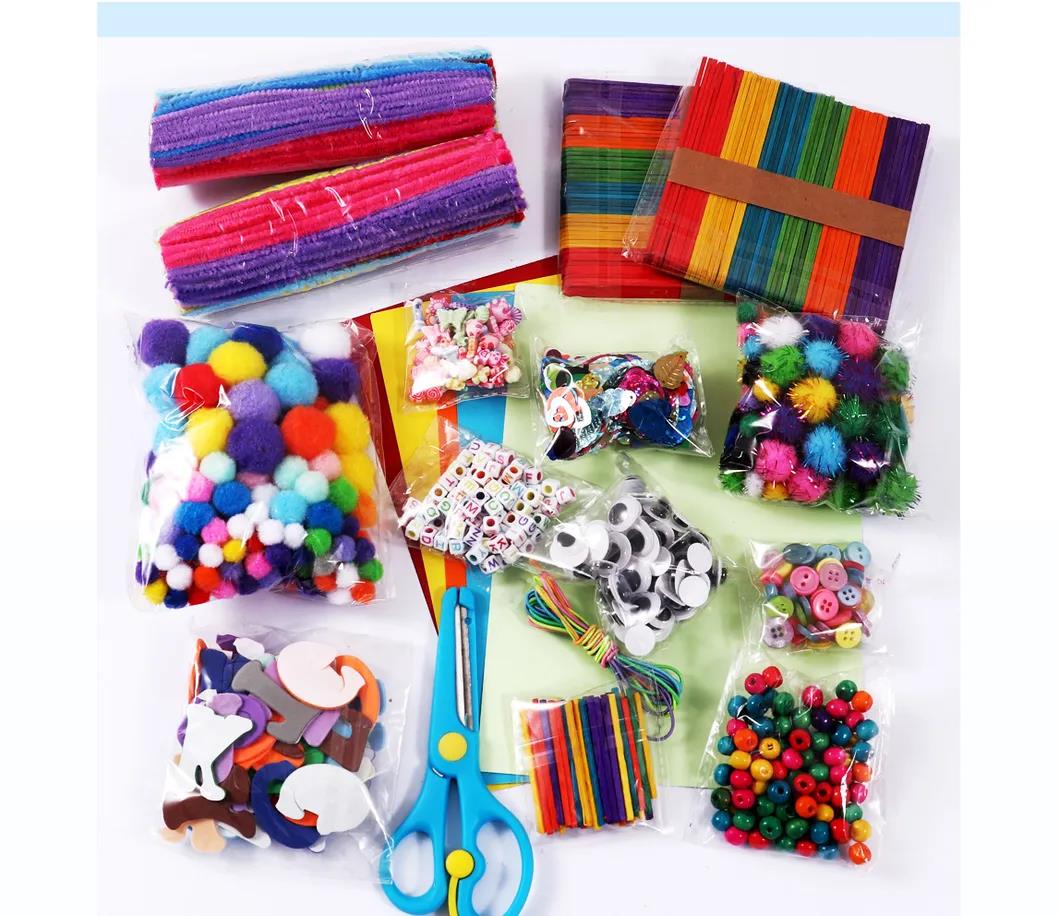 Complete DIY Arts and Crafts Supplies Kit with Storage Box