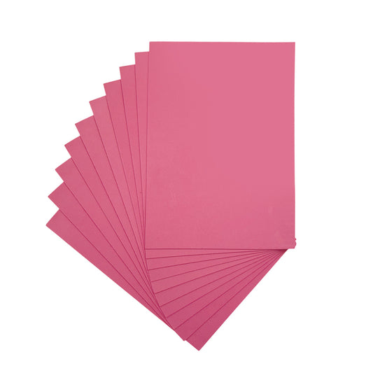 Pack of 100 A4 Pink Coloured EVA Foam Sheets