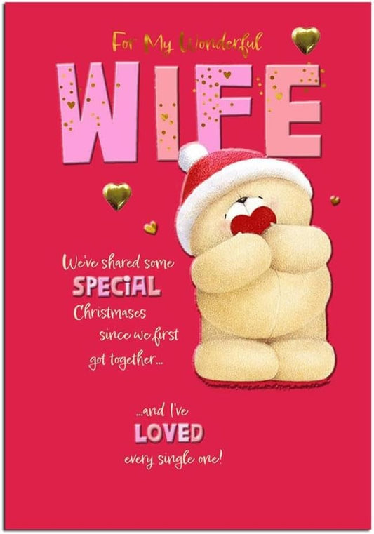 Forever Friends Wonderful Wife Christmas Card