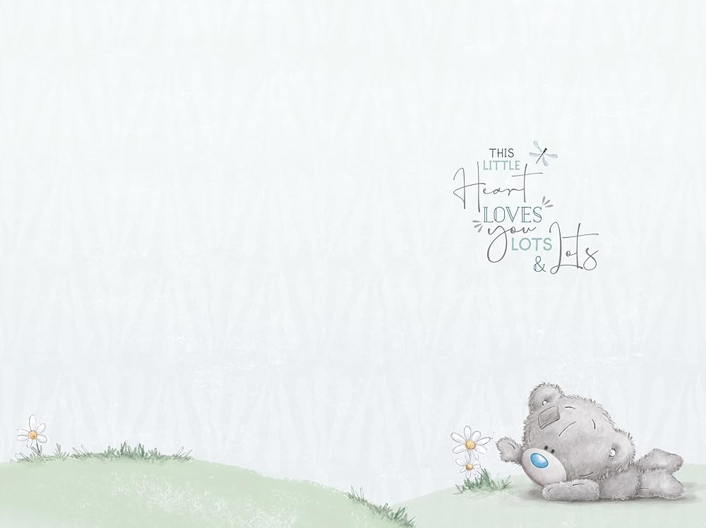 Bear In Daisies For Daddy First Father's Day Card