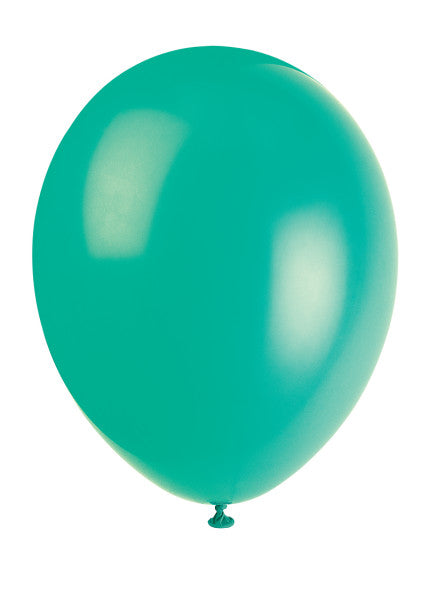 Pack of 10 Fern Green 12" Premium Latex Balloons