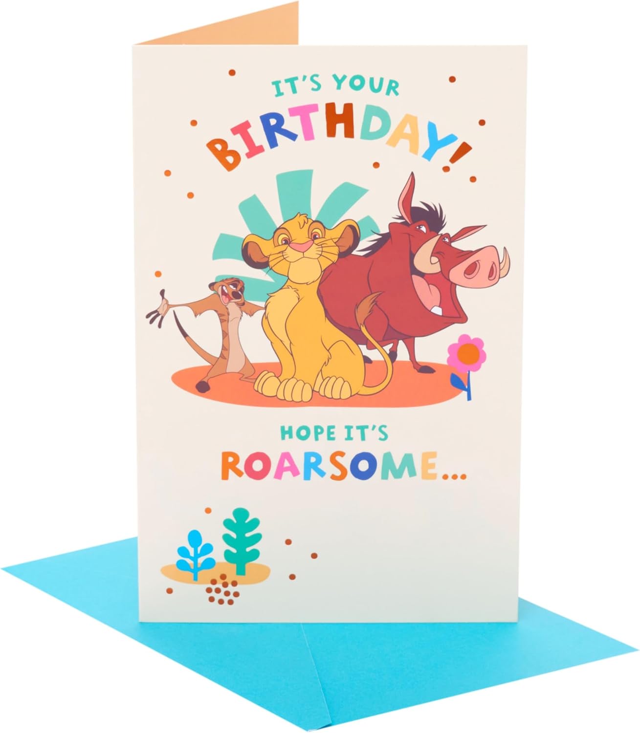 Disney The Lion King Simba & Friends Design Birthday Card