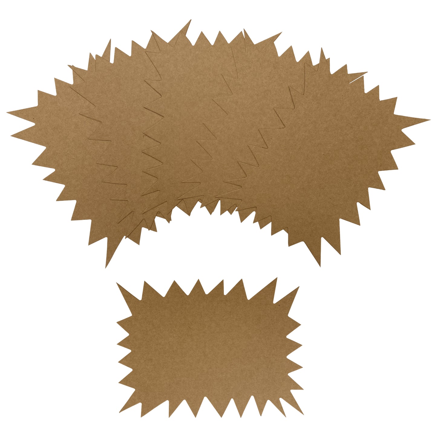 Pack of 1920 Brown Kraft Flashes 150 x 100mm