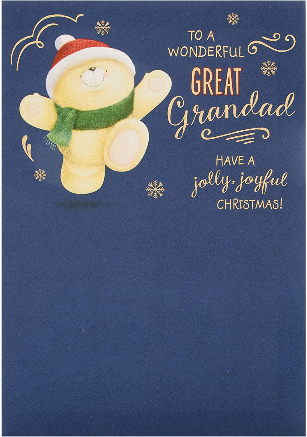 Forever Friends Grandad Christmas Card 'Joyful' 