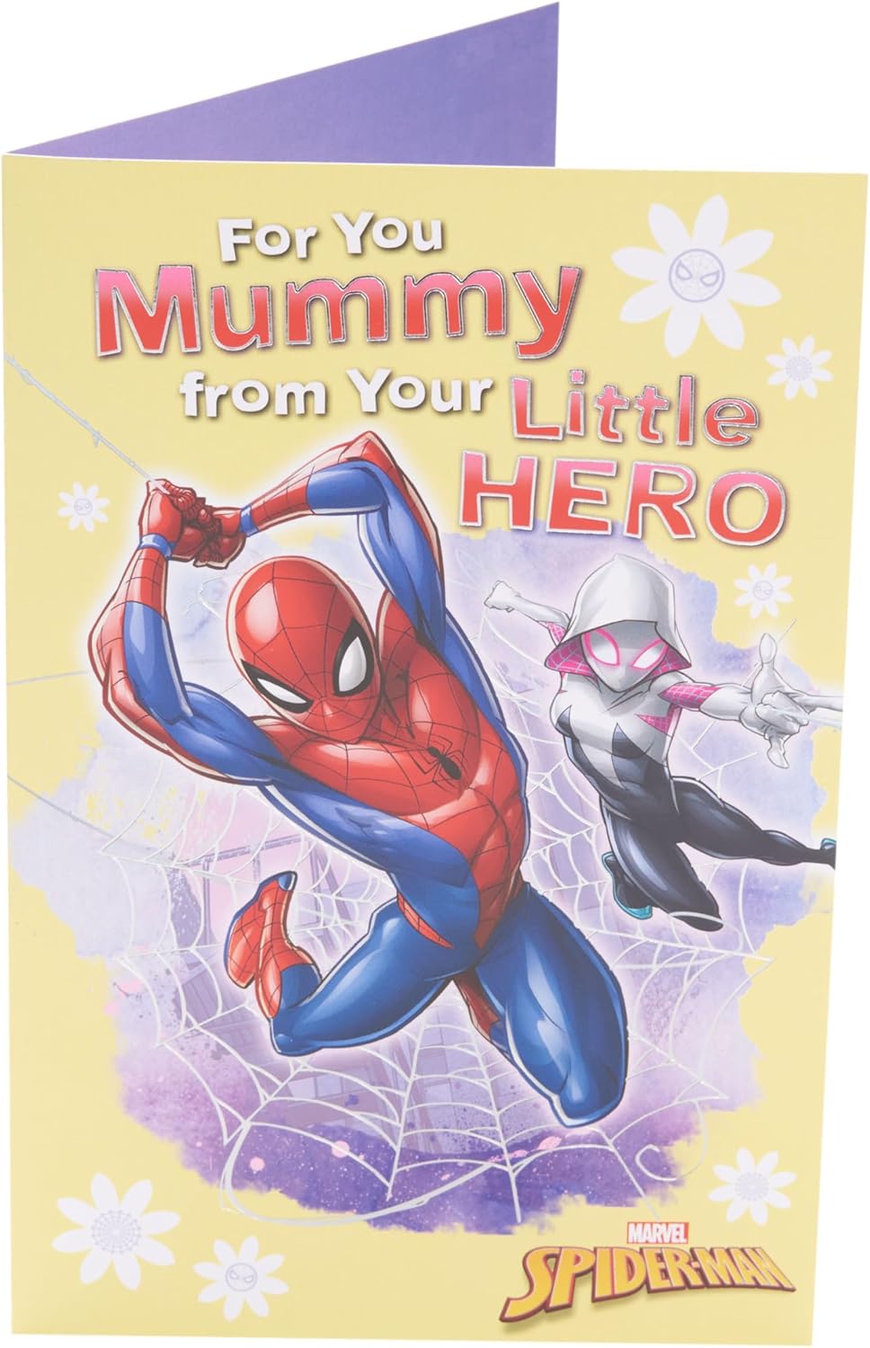 Marvel Spiderman From Your Little Hero Design Mother's Day Card