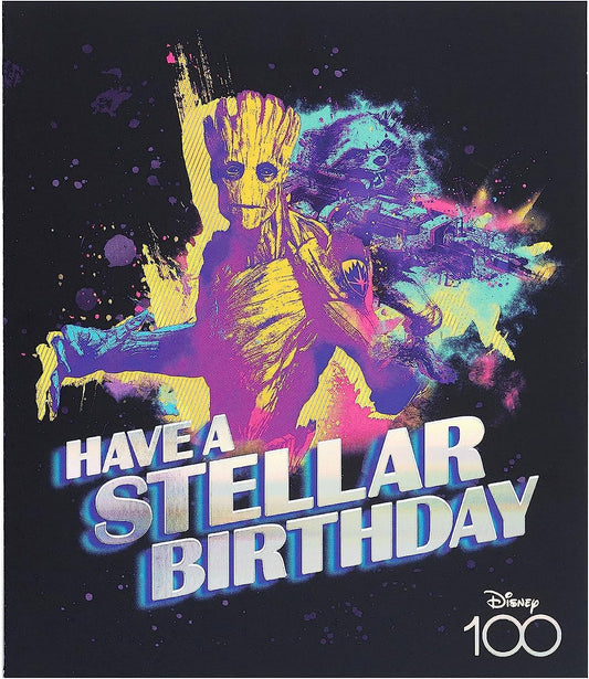 Bold Design, With Groot Marvel Birthday Card For Him, Boy, Friend