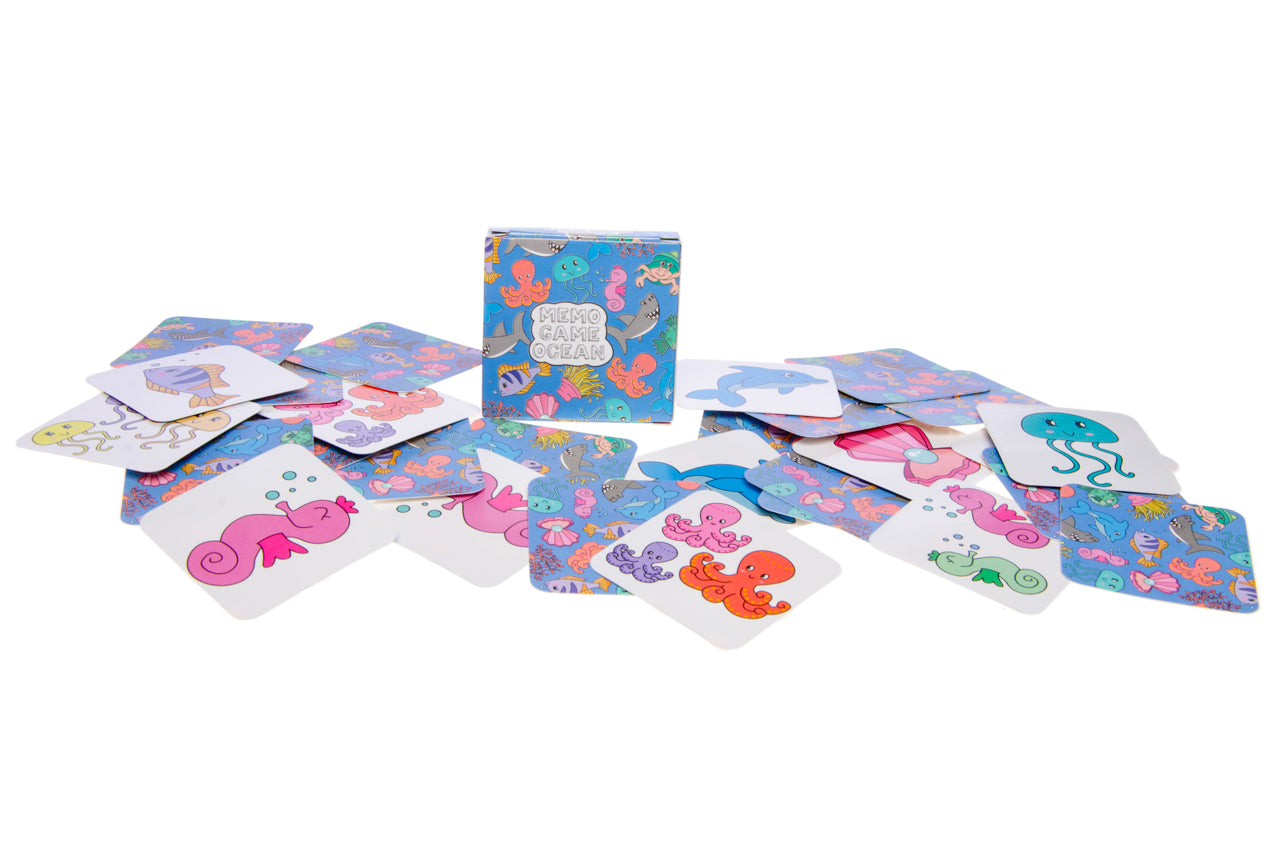 Box of 60 Sea Animals Mini Memory Games 28 Cards