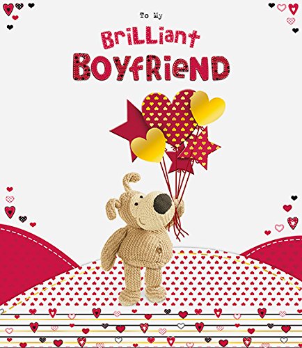 To My Brilliant Boyfriend Boofle Diamante Valentine's Day Card