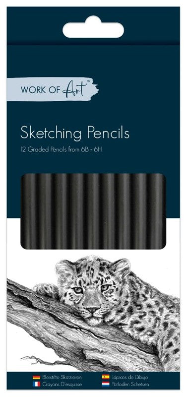 Pack of 12 Sketching Pencils