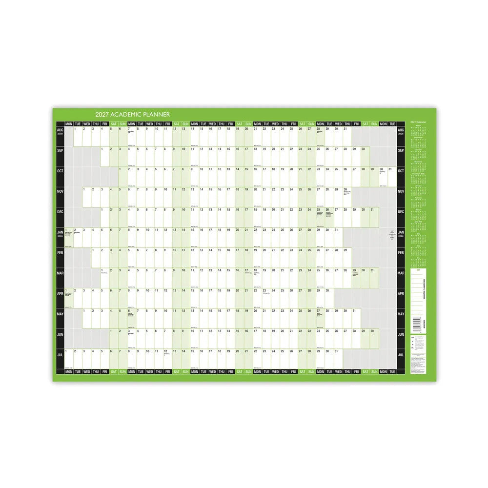 Janrax 2027-2028 Academic Planner Mounted - 855 x 610mm