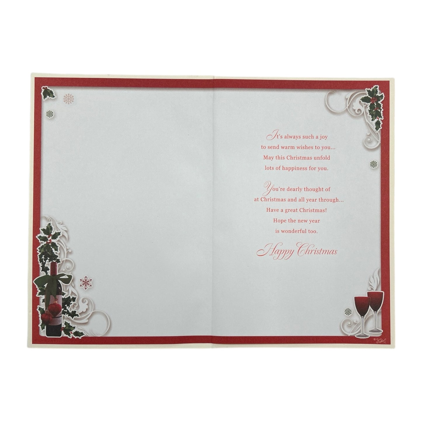 To a Special Nephew and His Wife Festive Classic Design Christmas Card