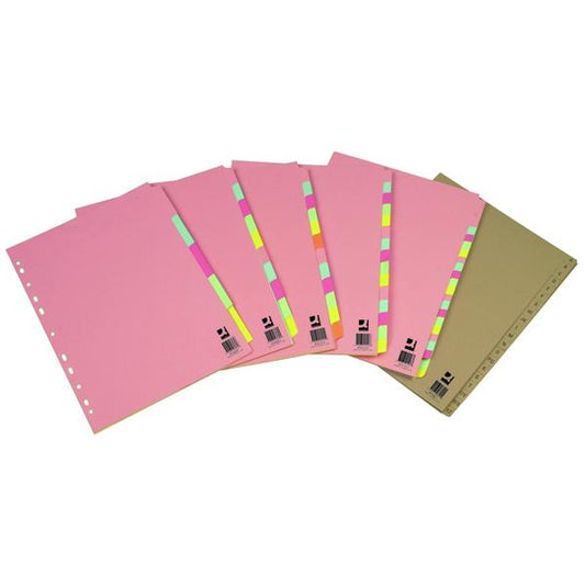 A4 12-Part Multi-Punched Subject Dividers