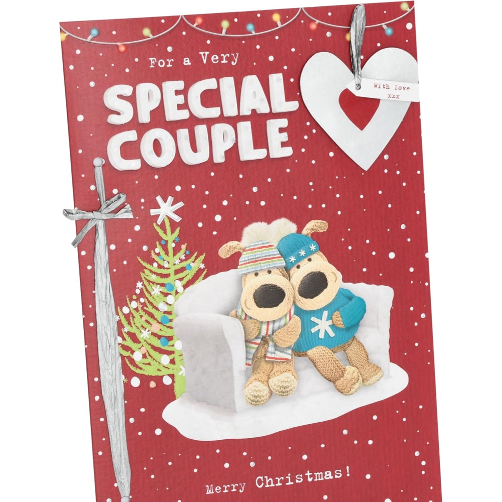 Boofles Sitting On Couch Special Couple Christmas card
