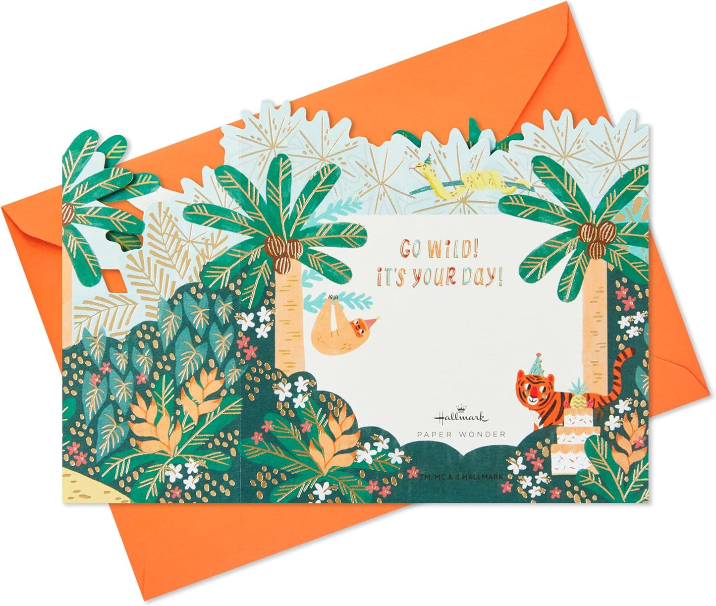 3D and Pop Up Jungle Design Kids Birthday Card