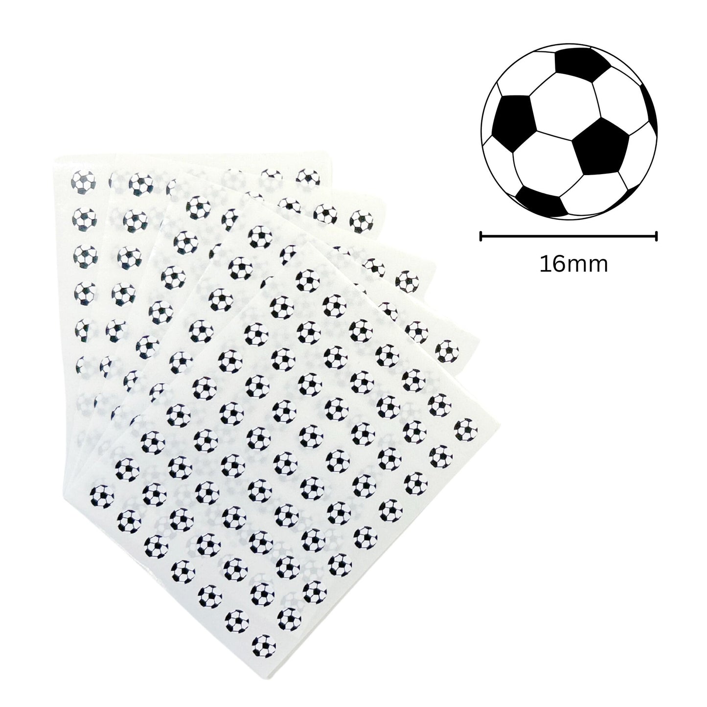 Pack of 315 Football 8mm Self Adhesive Labels