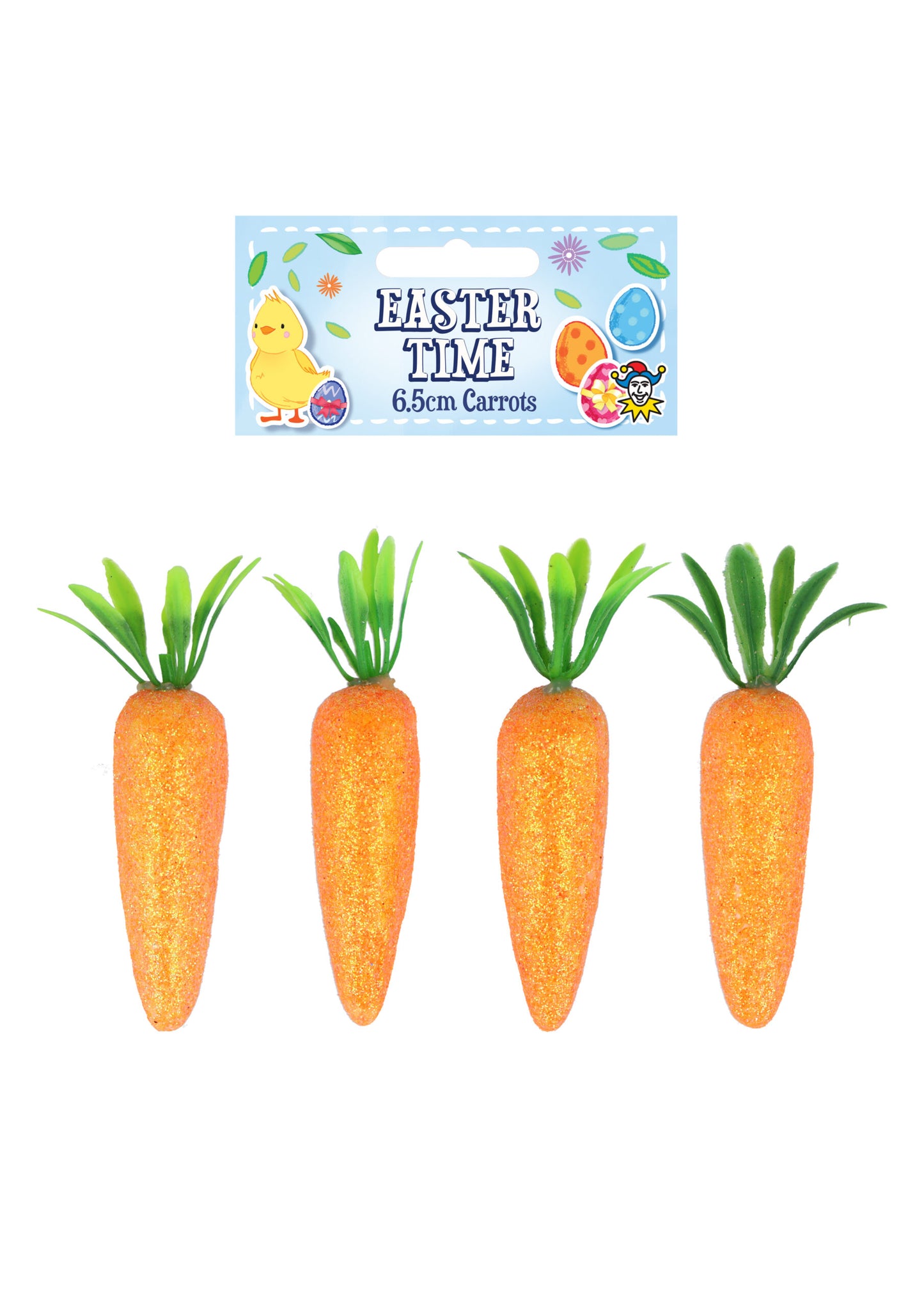 Pack of 4 8cm Easter Carrots