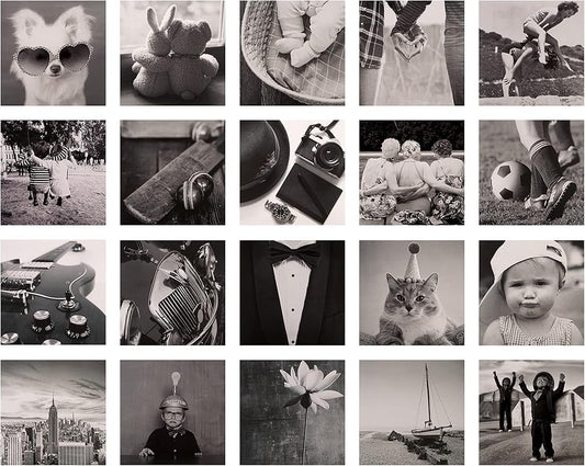 Monochrome Photographic Designs Multipack of 20 in 20 Blank Cards
