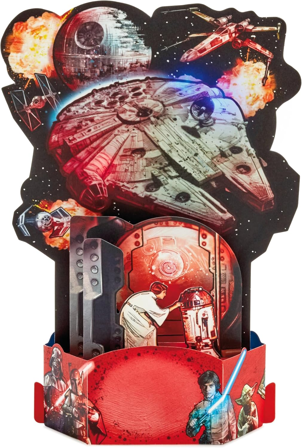 Star Wars Theme Pop Up Birthday Card with Music Out of this Galaxy