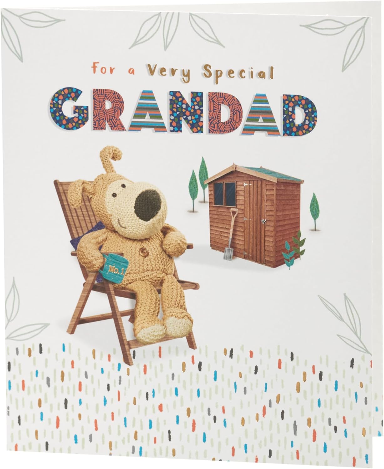 Boofle and Garden Scene Very Special Grandad Father's Day Card