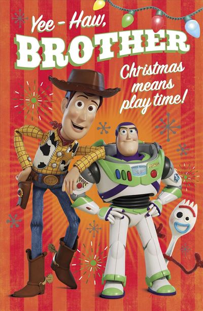 Toy Stroy Design Brother Christmas Card 