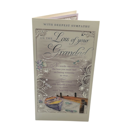 Loss of Grandad Dockside Design Sympathy Opacity Card
