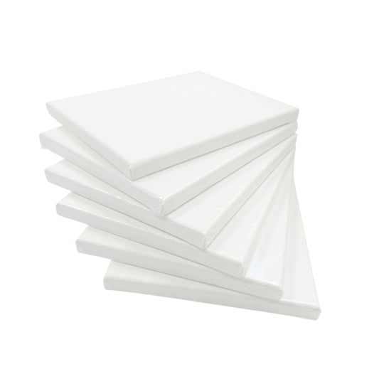 Pack of 5 Stretched Mini Canvas Wooden Frames 280gsm 16x22cm