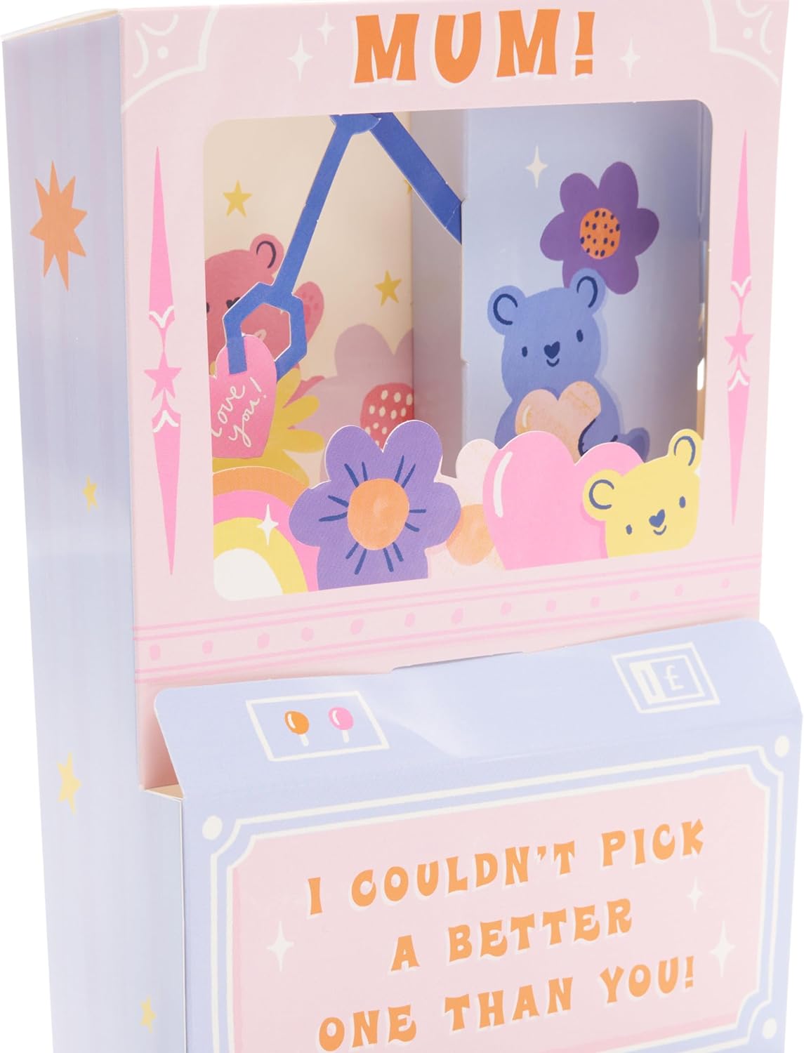 Interactive Teddy Machine Design Mother's Day Card