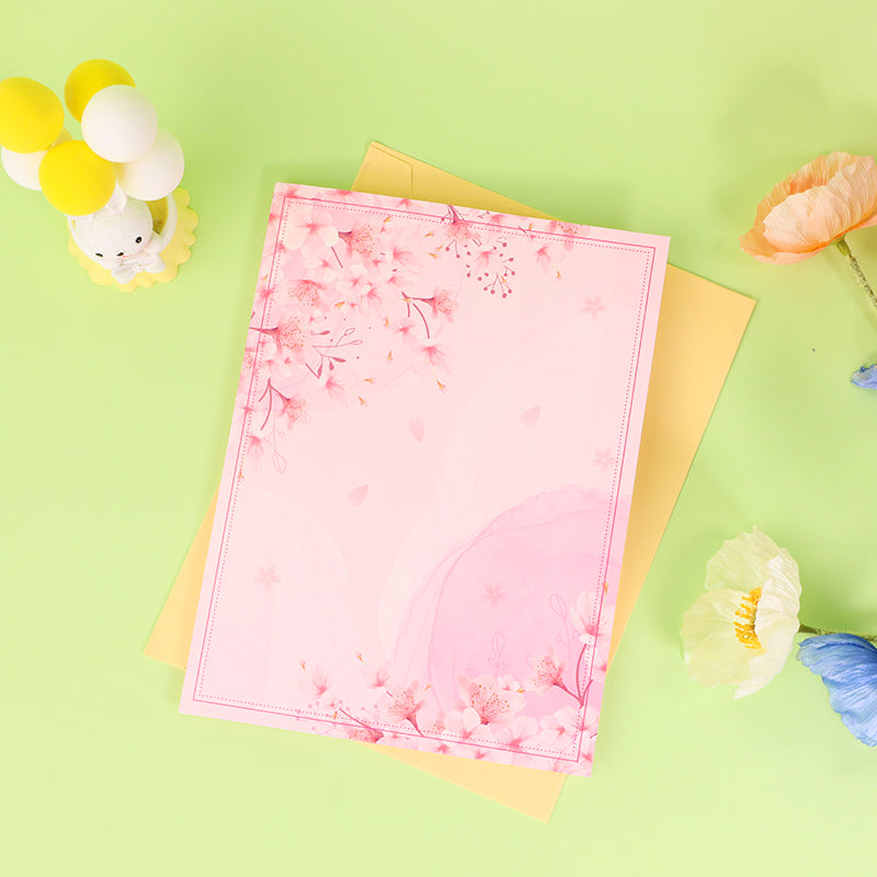 A Blooming Wish in Cherry Pink 3D Pop Up Greeting Card - Mother's Day Birthday Anniversary