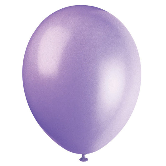 Pack of 10 Lilac Lavender 12" Premium Latex Balloons