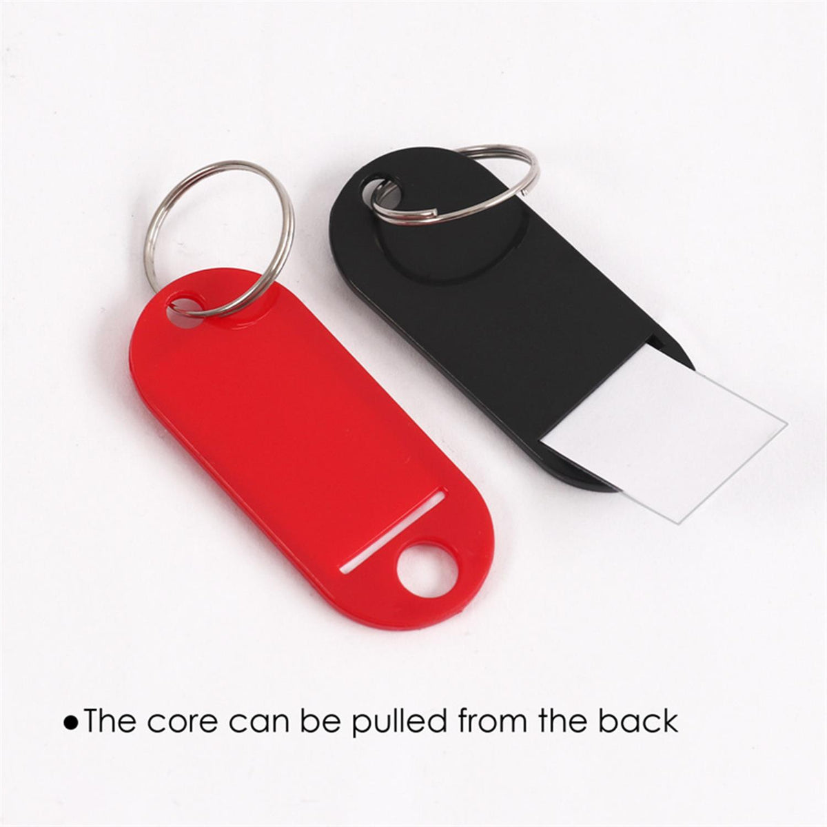 Pack of 10 Durable Solid Color Name Card Key Ring Tags– Shop Inc
