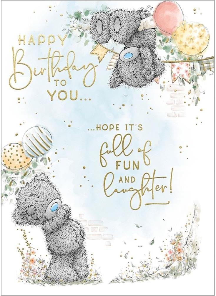 Bear In Tree Fun & Laughter Birthday Card