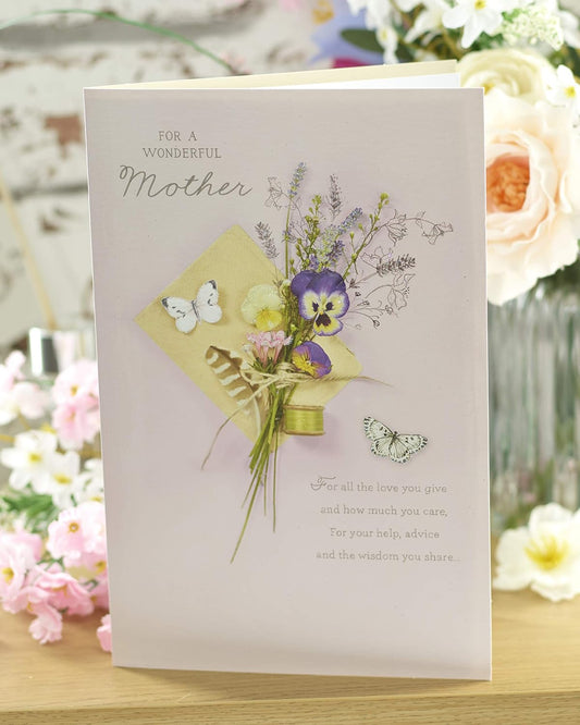 Lovely Card for a Wonderful Mother on Mother's Day