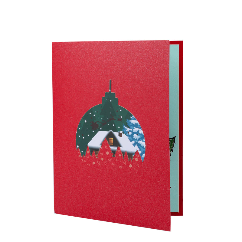 Frost & Starlight Snowy Village 3D Pop Up Christmas Card