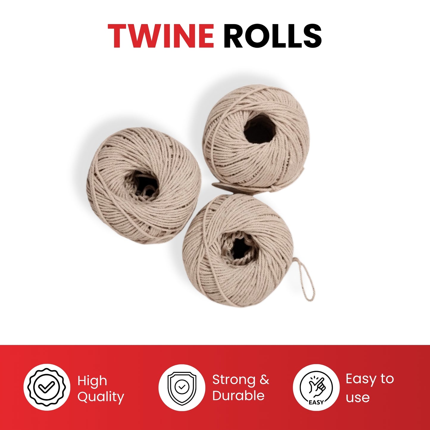 Pack of 36 Cotton Twine Rolls 9 Ply 30g Per Roll for Crafting and Packaging