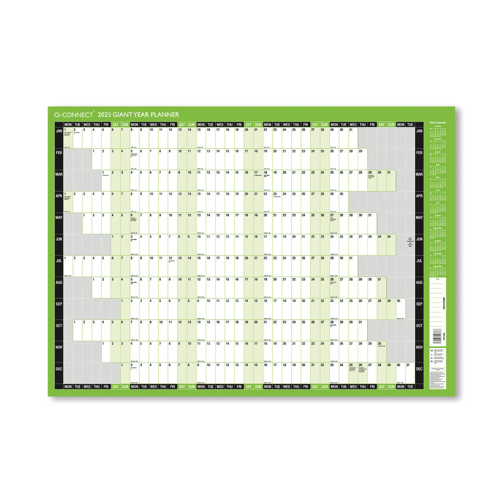 2025 Giant Year Planner 1000 x 610mm