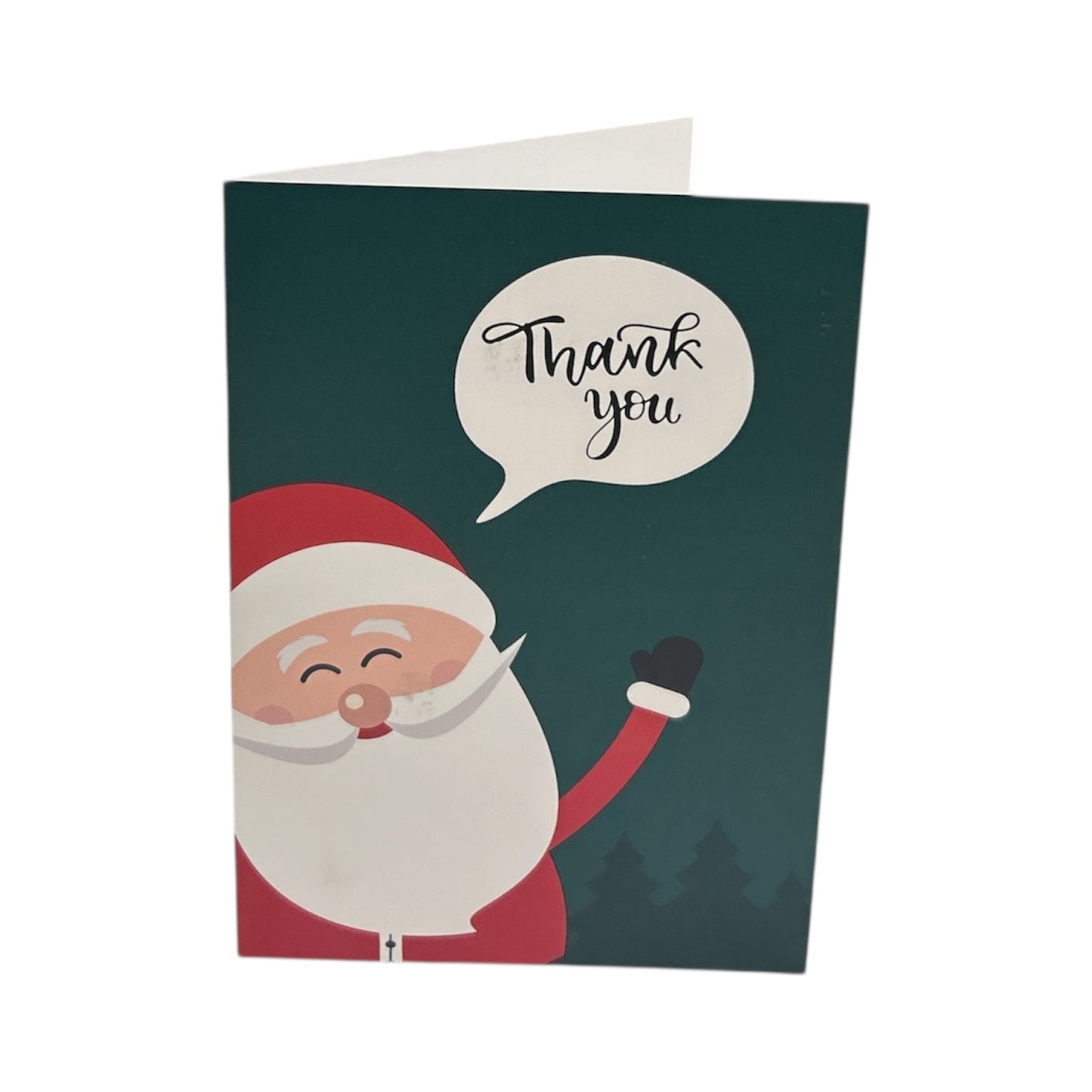 Pack of 20 Santa Small Blank Christmas Thank You Cards with Envelopes