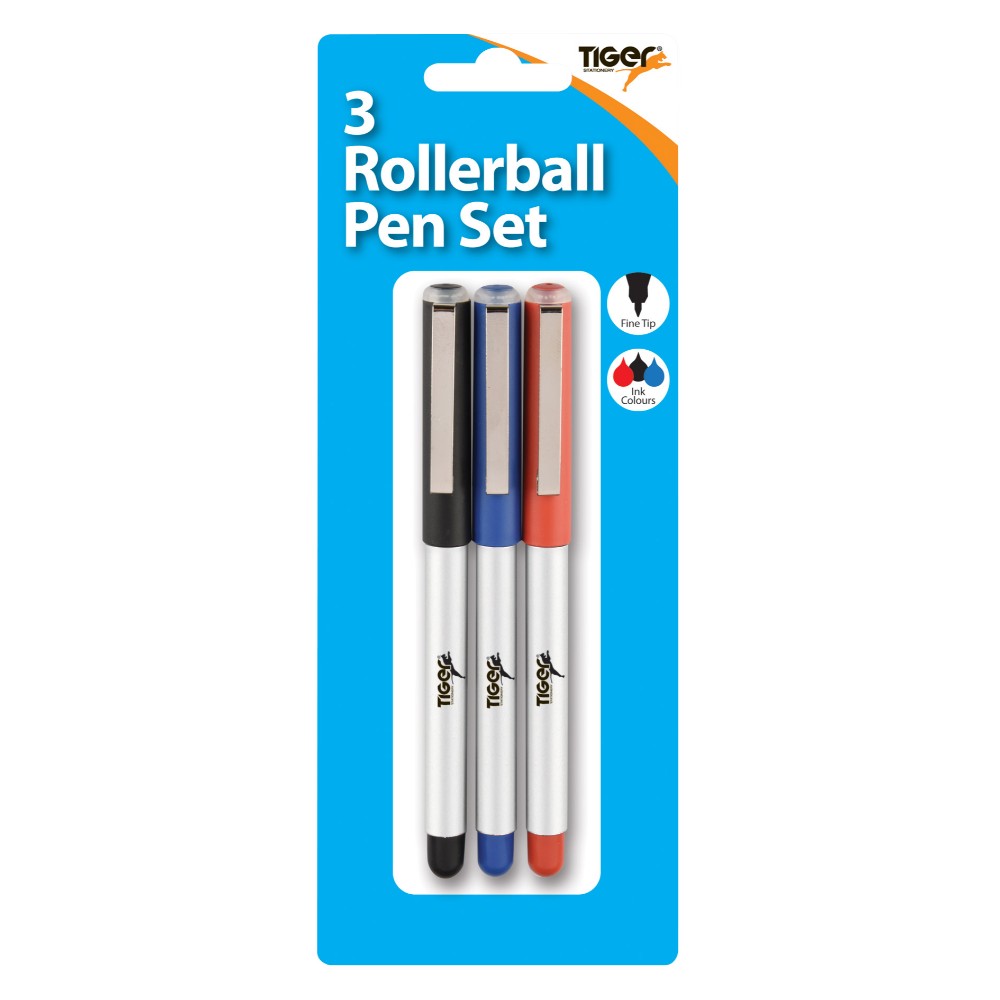 Pack of 3 Rollerball Pen Set