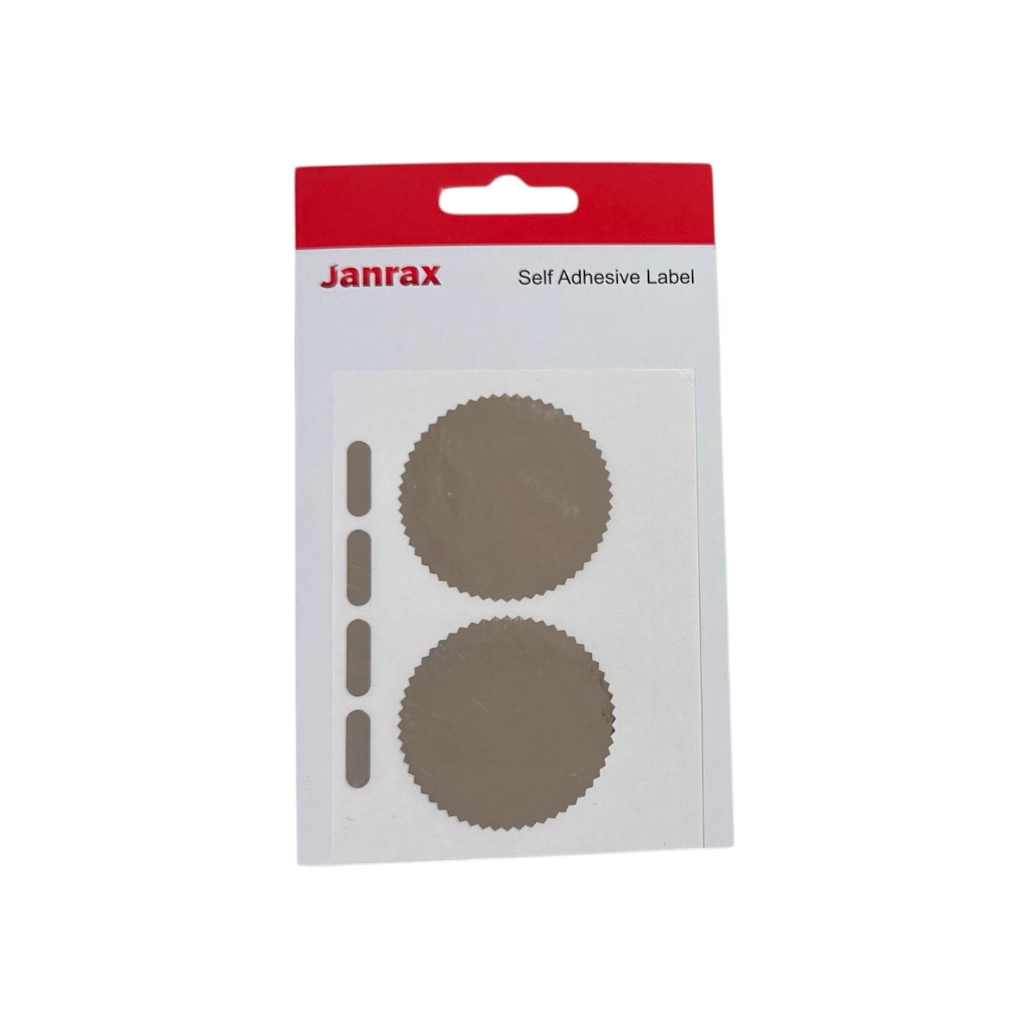 Pack of 36 Silver Foil Company Seals Labels 50mm