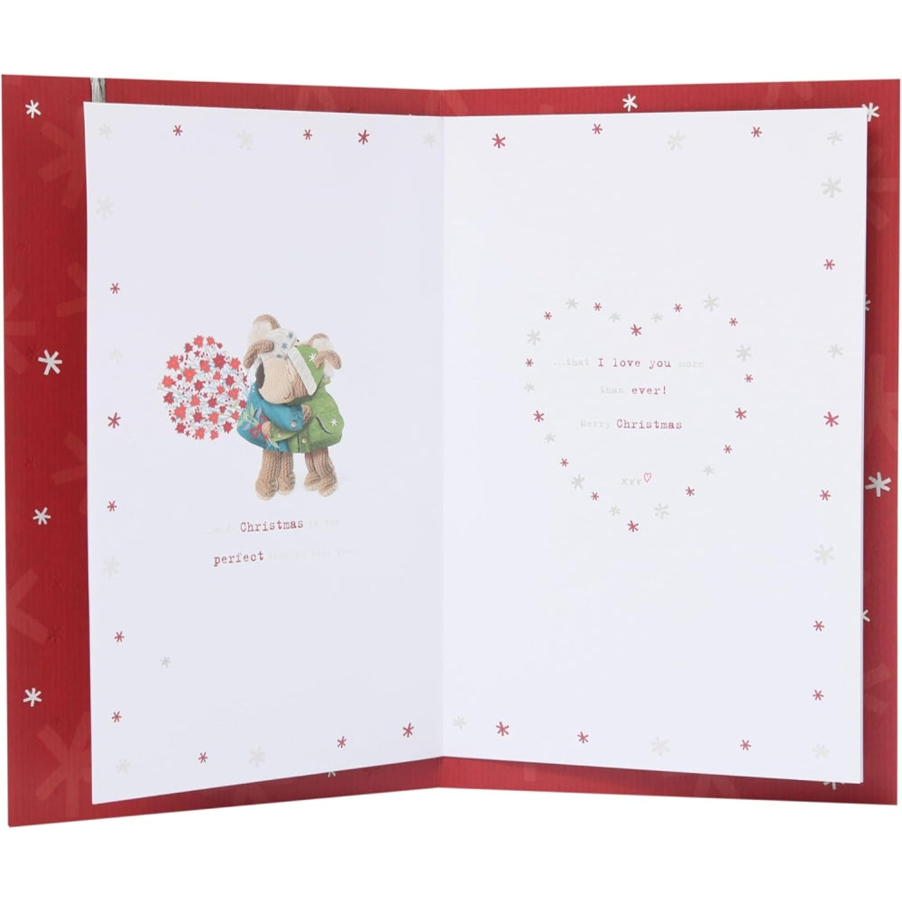 Boofle With Flower Wife Christmas Card