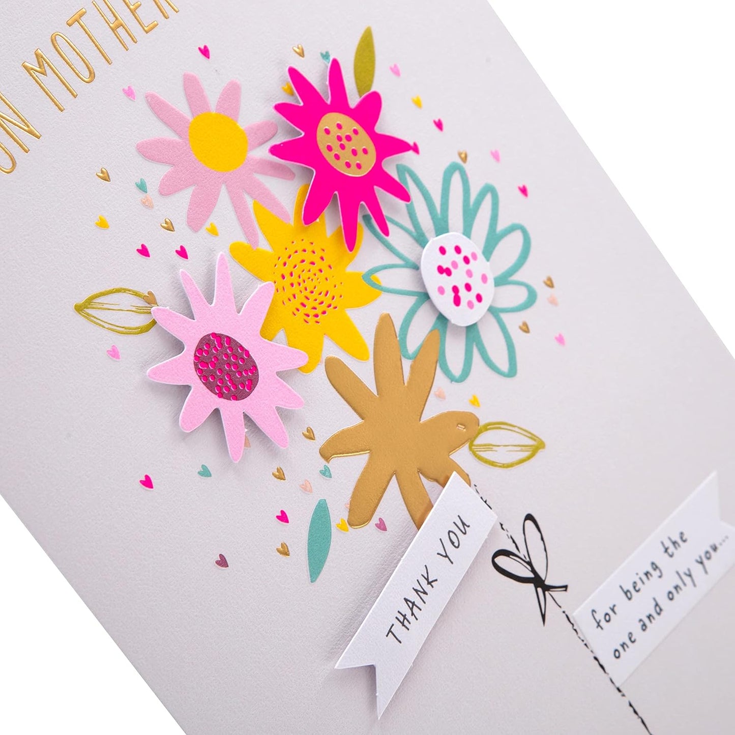 Colourful Floral Bouquet Design Mother's Day Card