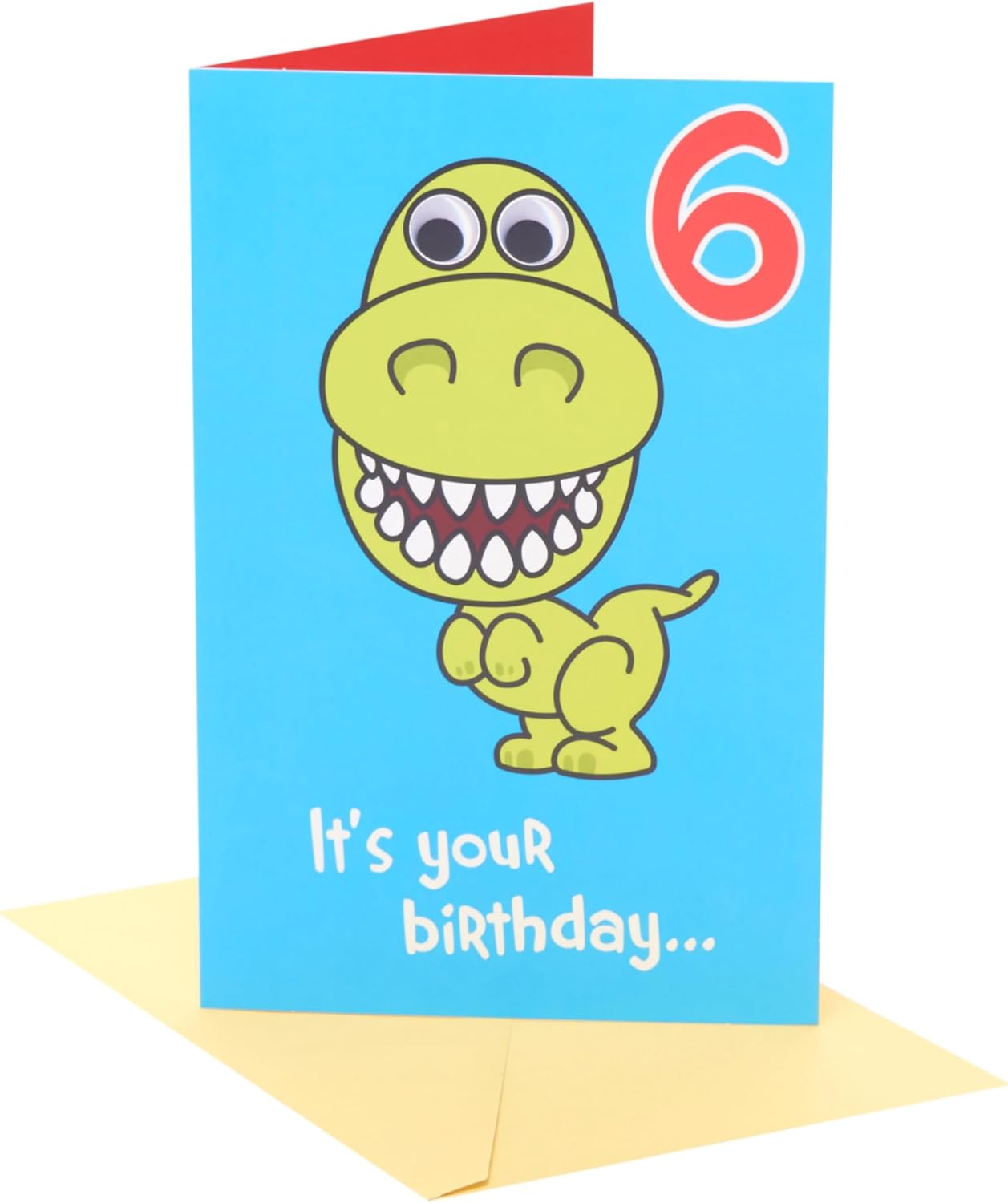 Eye Spy Dinosaur Design Age 6 Birthday Card