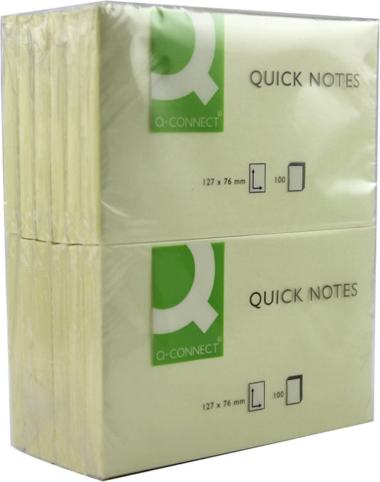 Quick Notes 76 x 127mm Yellow *(PACK OF 12)*